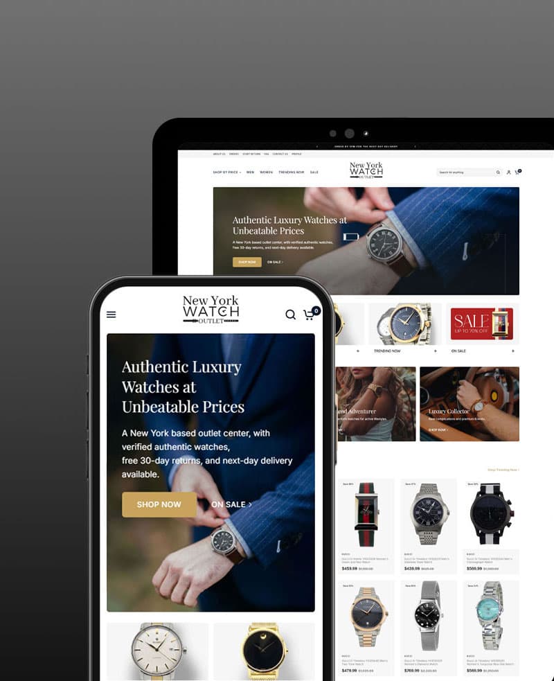 Luxury Watch Shopify Store With Advanced Filtering - High Converting Shopify Storefront