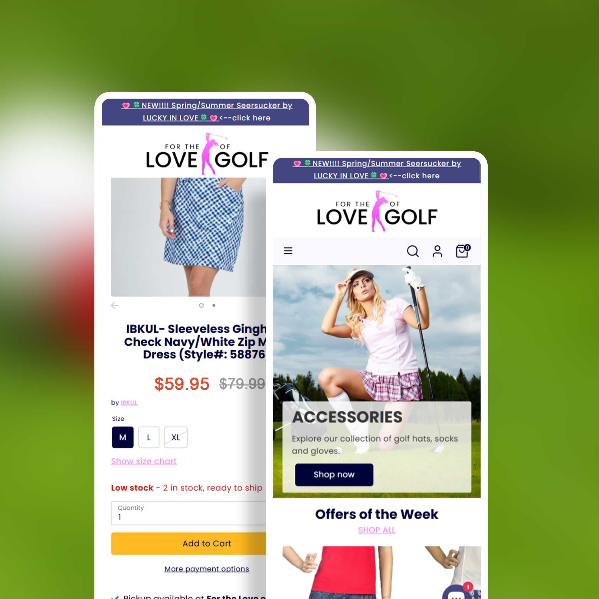Premium Shopify Store for For The Love of Golf - Golf Lifestyle Successful Shopify Optimization