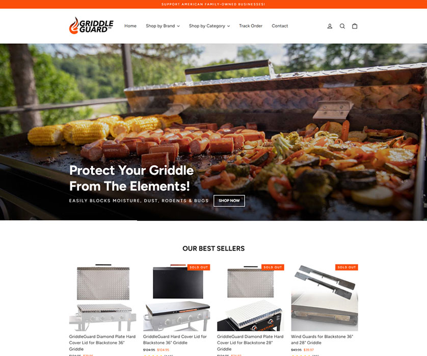 Full Shopify Redesign for Griddle Guard™