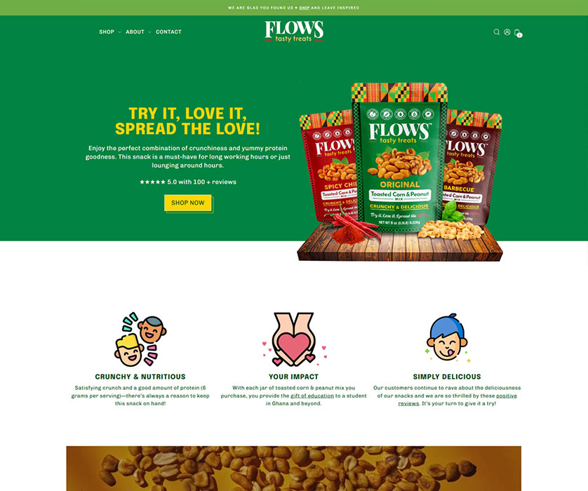 Flows Tasty Treats | Branding & Store Redesign